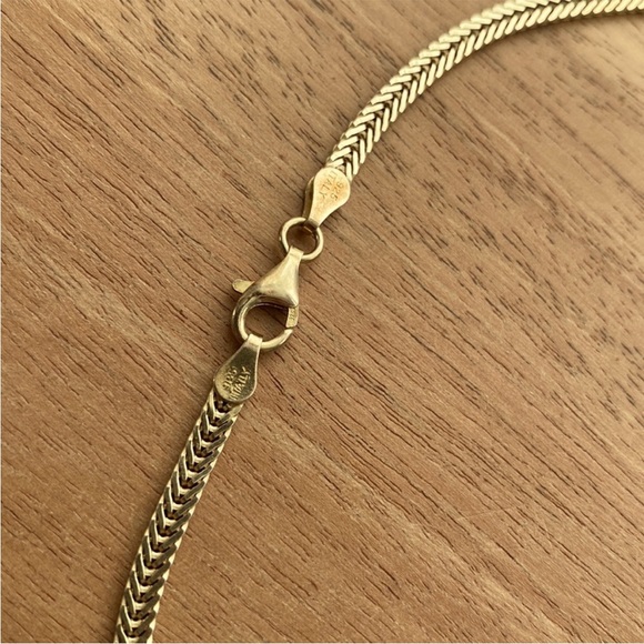 💥 WOW SALE 💥 Preloved 925 Stamped Vintage Egyptian Design Gold Necklace Italy - Picture 5 of 7